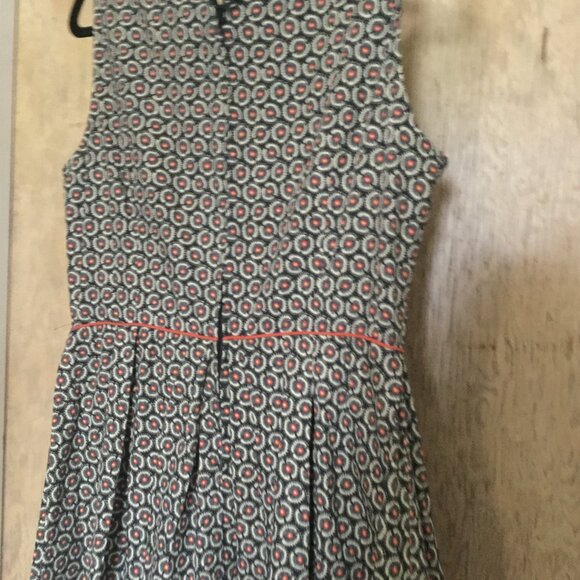 Axueh Vintage style cotton rockabilly fit and flare dress floral print size L - Picture 4 of 6